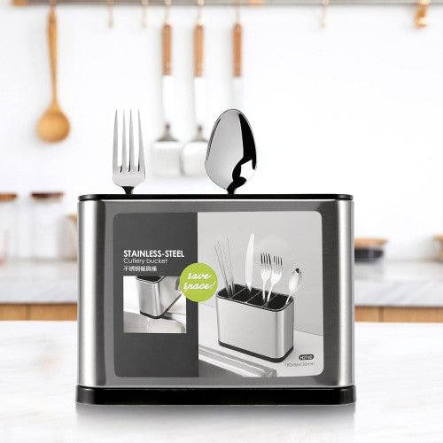 ORGANIZADOR DE CUBIERTOS DE COCINA, SOPORTE DE PLÁSTICO PARA CUCHILLOS, ESCURRIDOR, CUCHARA, TENEDOR, PALILLOS, ETC.