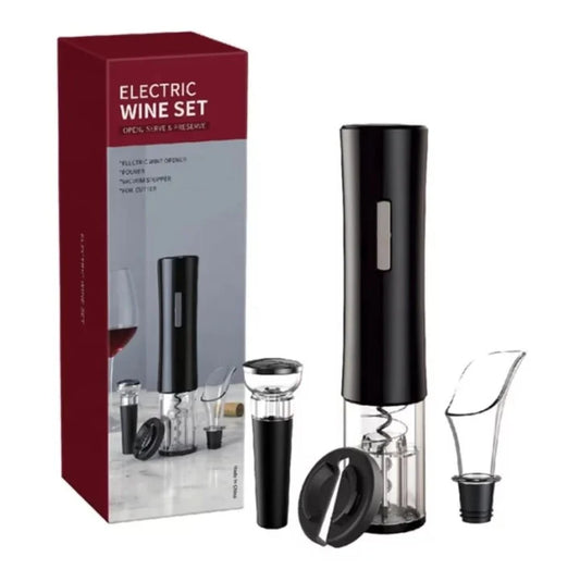 SET DESTAPADOR DE VINO ELECTRICO