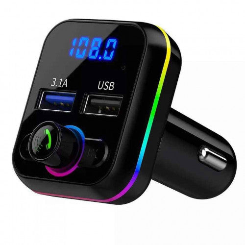 ADAPTADOR VIA FM PARA RADIO DE VEHICULOS CON FUNCIÓN,USB, MICRO SD Y AUX
