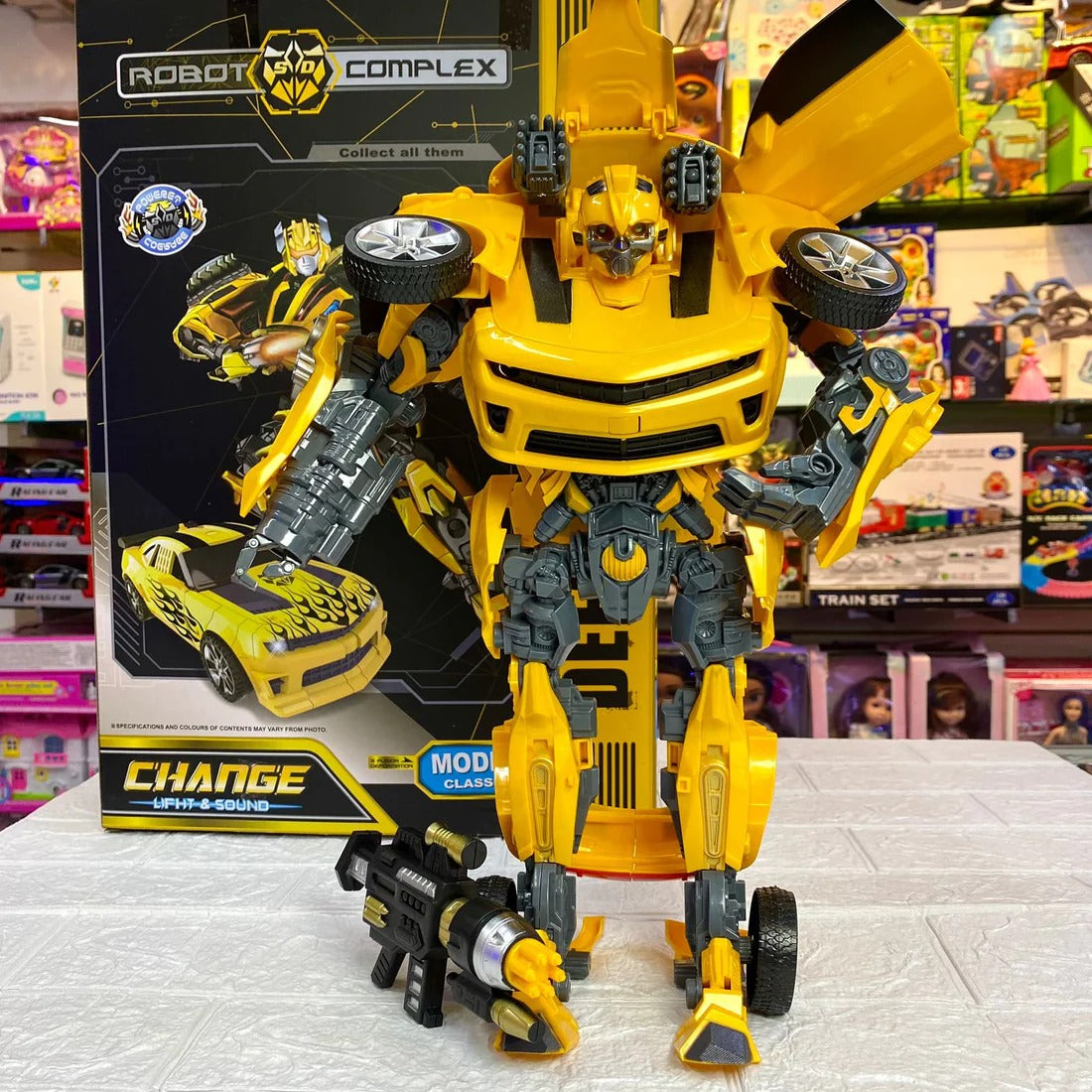 MUÑECO ROBOT TRASNFORMER PARA NIÑOS