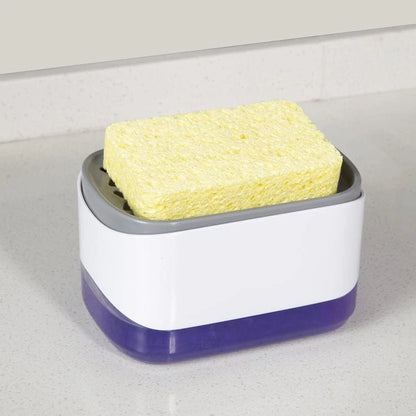 DISPENSADOR DE JABON CON SOPORTE PARA ESPONJA